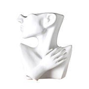 Modern Nordic Style Creative Portrait Vase Human Head Flower Vases Decorative
