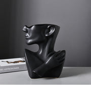 Modern Nordic Style Creative Portrait Vase Human Head Flower Vases Decorative