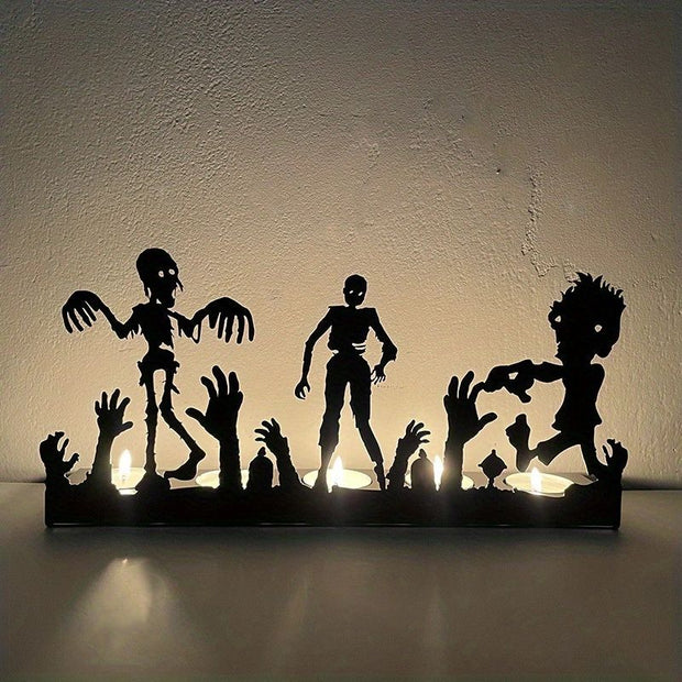 Skeleton Candle Holder Metal Iron Crafts Home Decor Candle Holders