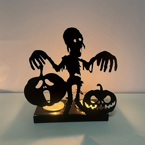 Skeleton Candle Holder Metal Iron Crafts Home Decor Candle Holders