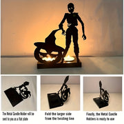 Skeleton Candle Holder Metal Iron Crafts Home Decor Candle Holders