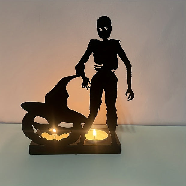 Skeleton Candle Holder Metal Iron Crafts Home Decor Candle Holders