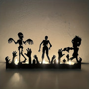 Skeleton Candle Holder Metal Iron Crafts Home Decor Candle Holders