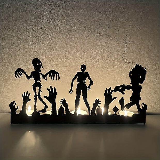 Skeleton Candle Holder Metal Iron Crafts Home Decor Candle Holders